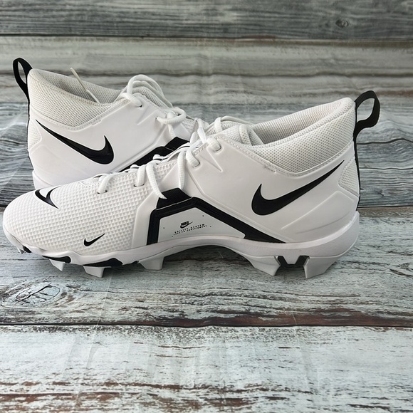 Men’s Nike Alpha Menace White/Black Alpha Cleats Size 11.5 - Picture 6 of 14